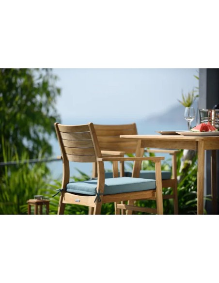 Conjunto comedor EVE de teca FSC mesa + 4 sillas