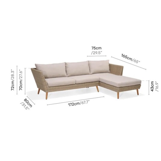 Sofá Chaiselongue de Jardín...