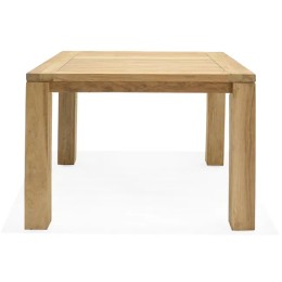 Mesa de jardín cuadrada Martinique 100x100 cm en teca maciza