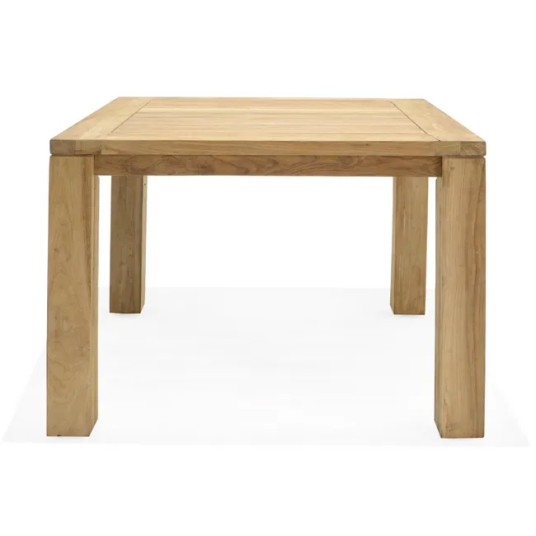Mesa de jardín cuadrada Martinique 100x100 cm en teca maciza