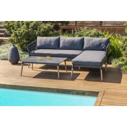 Conjunto de jardín Ipanema chaise longue gris antracita