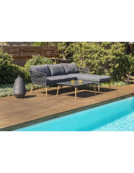 Conjunto de Jardín Chaise Longue Ipanema 3 Plazas