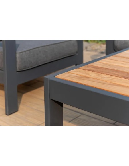 Conjunto de jardín esquinero Palau aluminio