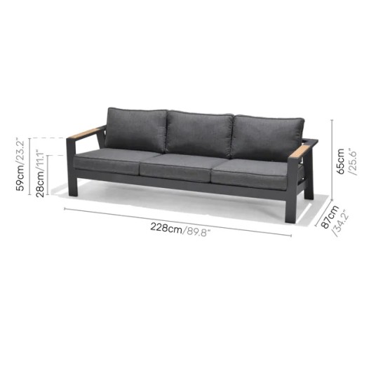 Conjunto de jardín Palau de aluminio