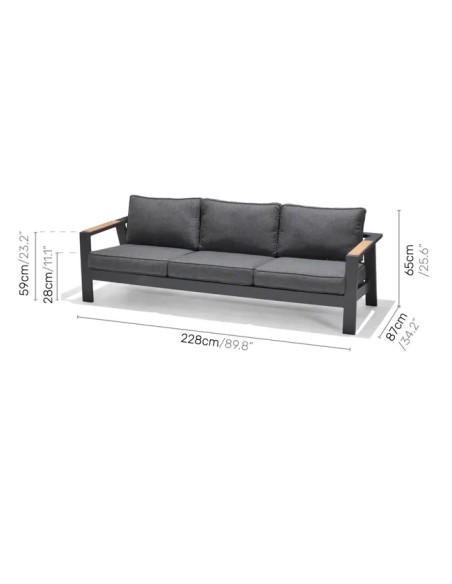 Conjunto de jardín Palau de aluminio