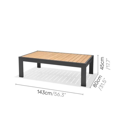 Conjunto de jardín Palau de aluminio