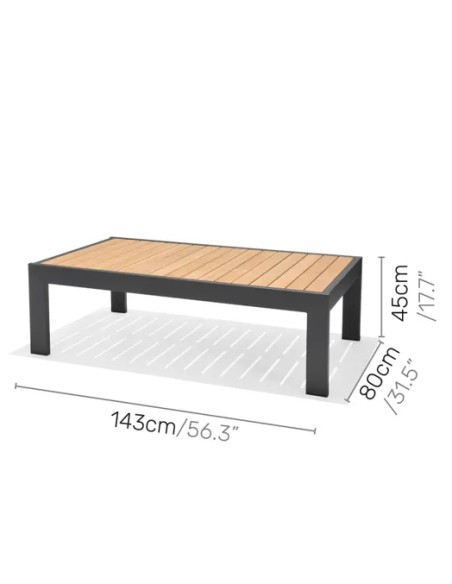 Conjunto de jardín Palau de aluminio
