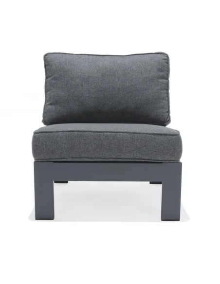 Conjunto modular de jardín Palau 10 plazas aluminio gris