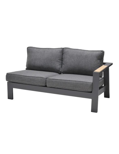 Conjunto modular de jardín Palau 10 plazas aluminio gris