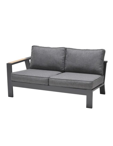 Conjunto modular de jardín Palau 10 plazas aluminio gris