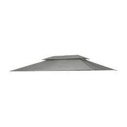 Toldo de repuesto gris para pérgola de acero fabricado en poliéster 200 g/m² con recubrimiento en poliamida.