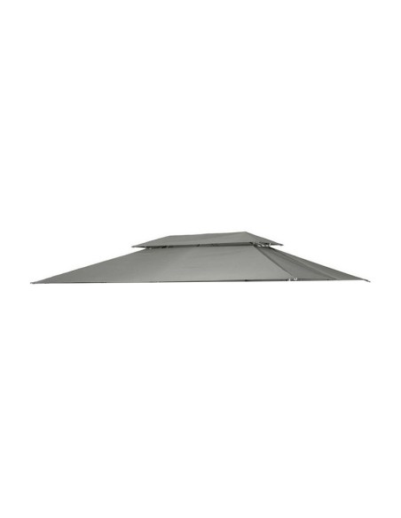 Toldo de repuesto gris para pérgola de acero fabricado en poliéster 200 g/m² con recubrimiento en poliamida.
