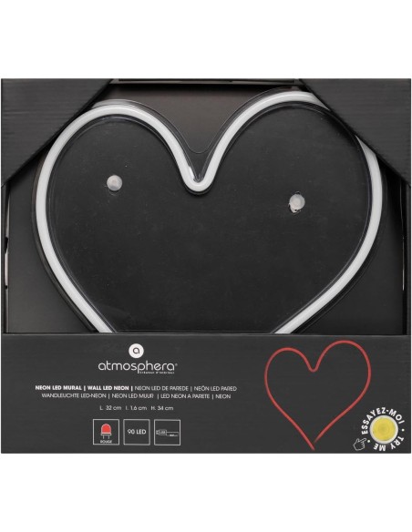 Neón LED de pared Corazón 32 cm USB