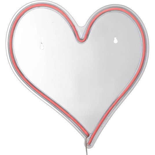 Neón LED de pared Corazón 32 cm USB