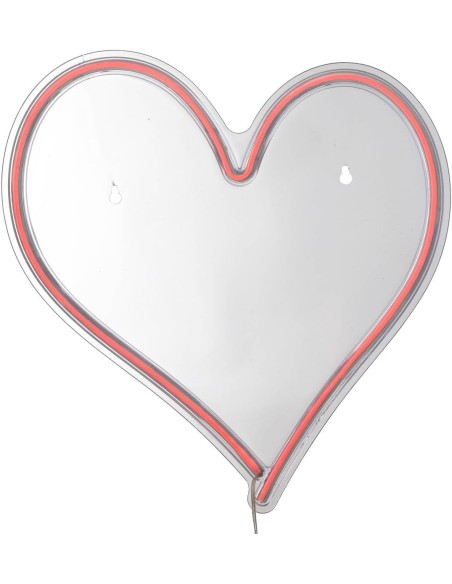 Neón LED de pared Corazón 32 cm USB