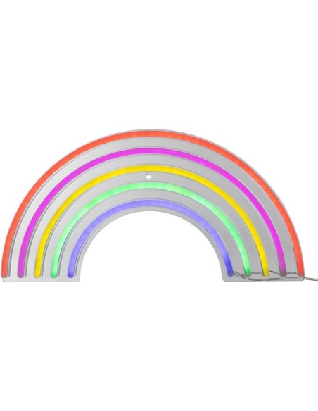 Neón LED de pared Arcoíris 38 cm USB