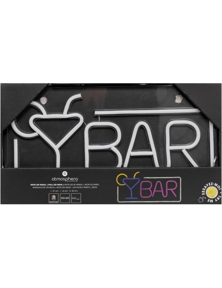 Neón LED de pared Bar 42 cm USB