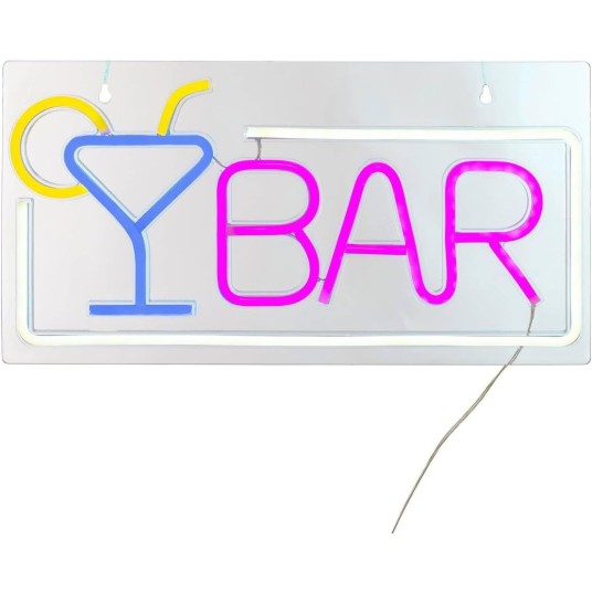 Neón LED de pared Bar 42 cm USB