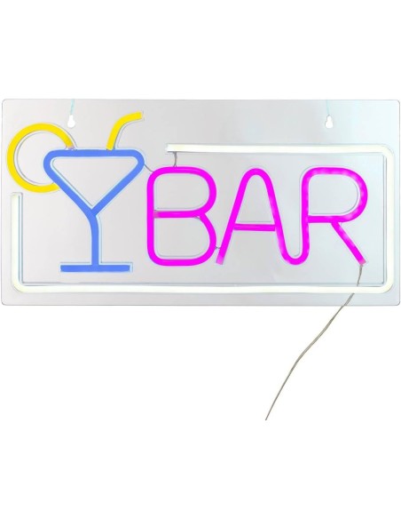 Neón LED de pared Bar 42 cm USB