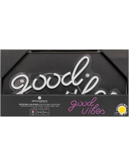 Neón LED de pared Good Vibes 40,5 cm USB