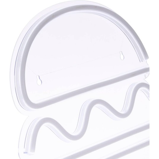 Neón LED de pared Burger 30 cm USB