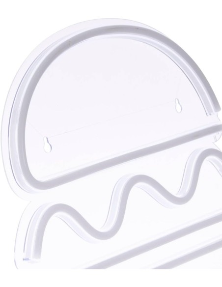 Neón LED de pared Burger 30 cm USB