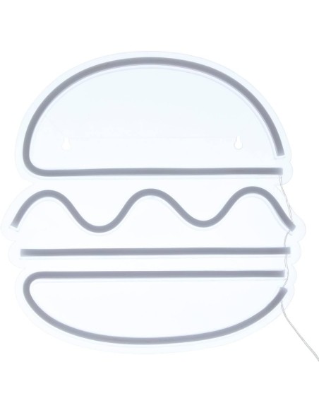 Neón LED de pared Burger 30 cm USB