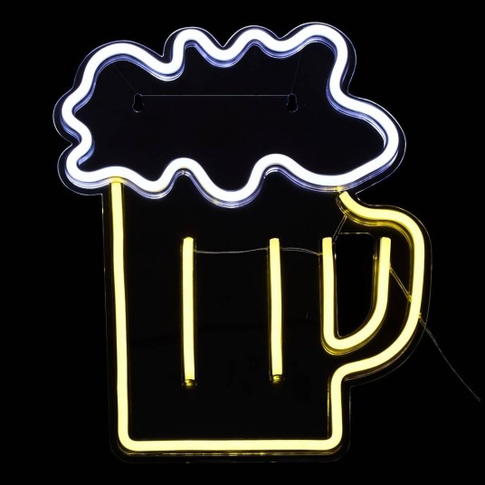 Neón LED de pared Cerveza 29,2 cm USB