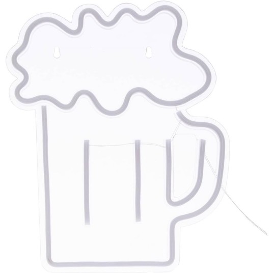 Neón LED de pared Cerveza 29,2 cm USB
