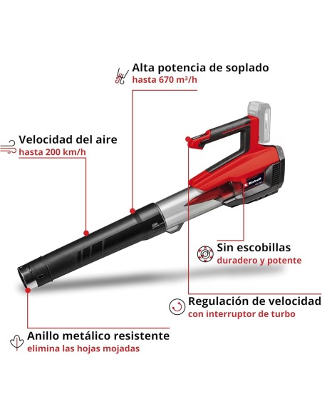 Soplador de Hojas a Batería Einhell GP-LB 18/200 Li E-Solo
