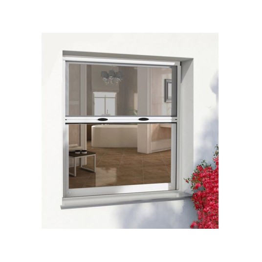Mosquitera enrollable blanca para ventana 100x150 cm