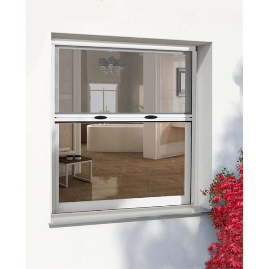 Mosquitera enrollable blanca para ventana 150x150 cm
