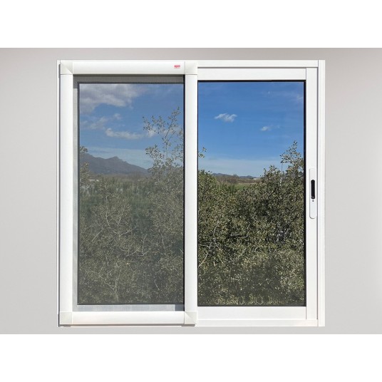 Mosquitera corredera aluminio blanco 70x130 cm