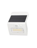 Aplique solar LED Egoda blanco con sensor de movimiento y crepuscular para exteriores