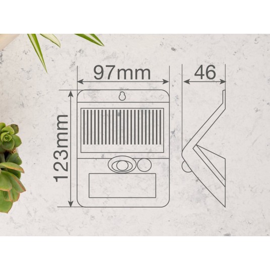 Aplique Solar LED Egoda con Sensor de...