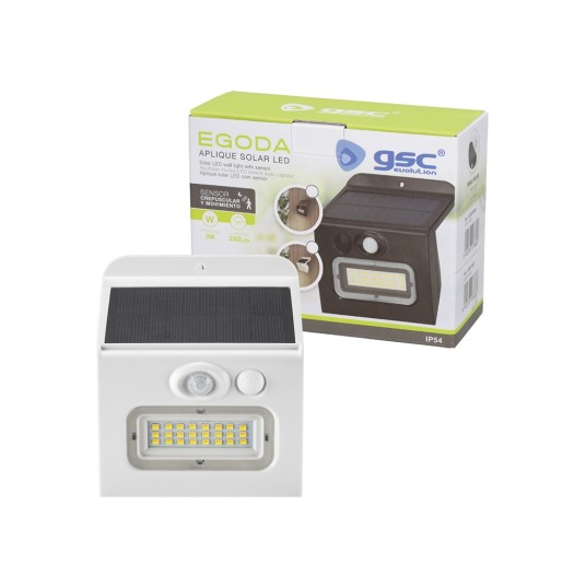 Aplique Solar LED Egoda con Sensor de...