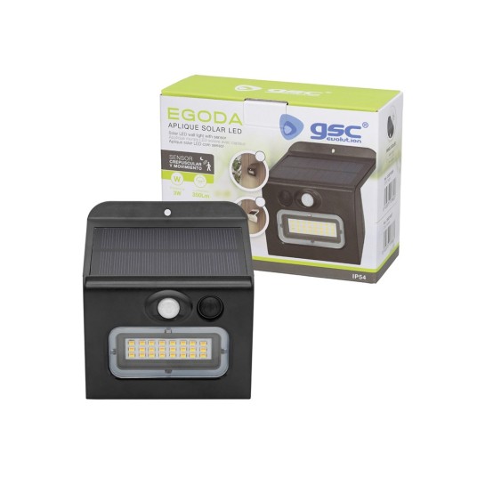 Aplique Solar LED Egoda con Sensor