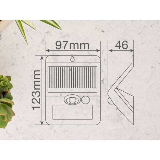 Aplique Solar LED Egoda con Sensor