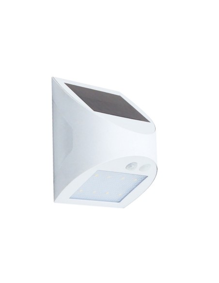 iluminación exterior con aplique solar LED con sensor de movimiento