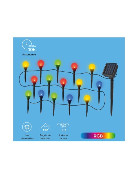 Guirnalda solar Calipso multicolor 5 m