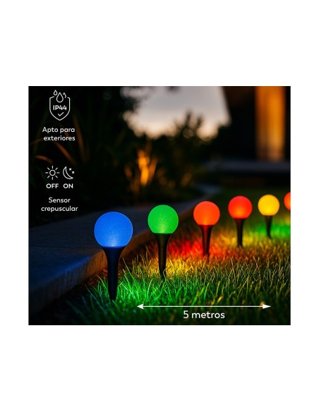 Guirnalda solar Calipso multicolor 5 m