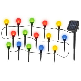 guirnalda solar exterior multicolor jardín iluminación LED