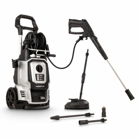 hidrolimpiadora alta presión 2200W Powerplus jardín