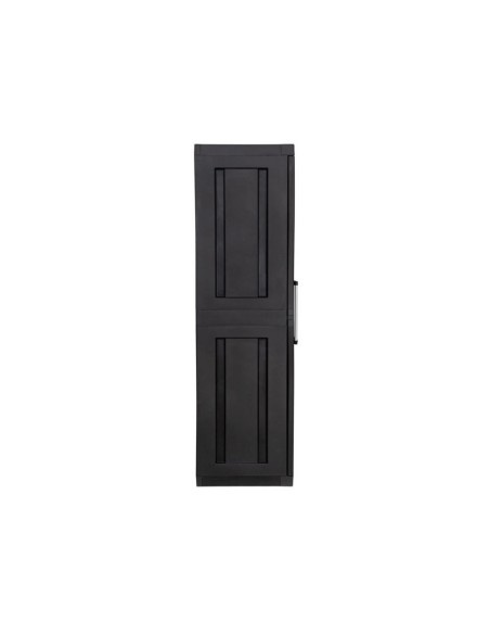 Armario de resina alto Mega 2 puertas negro