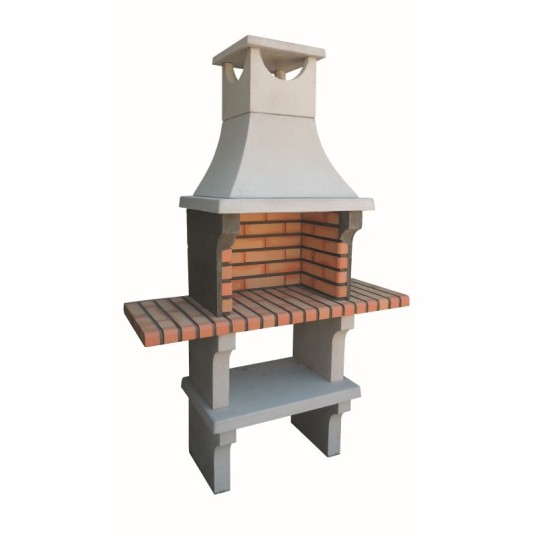Barbacoa de obra X-Art con chimenea y...