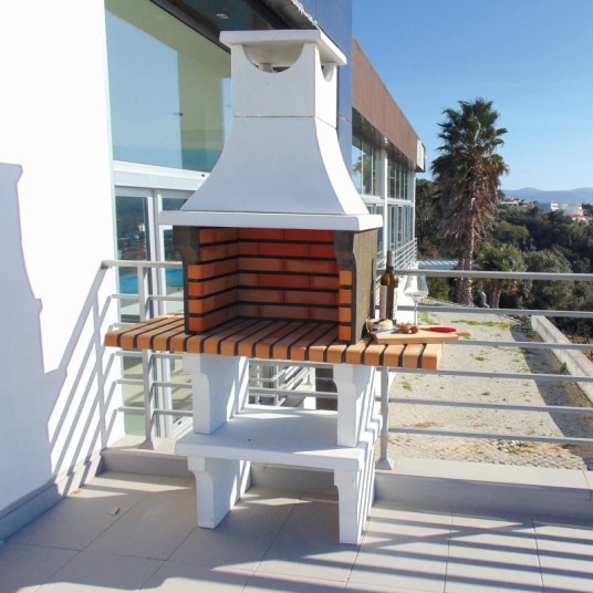 Barbacoa de obra X-Art con chimenea y...