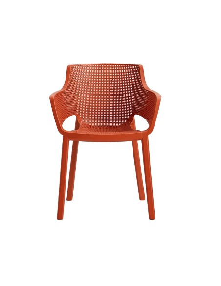 Silla Elisa Color Teja de Resina Apilable