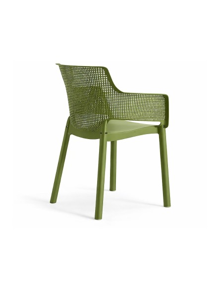 Silla Elisa Verde de Resina Apilable