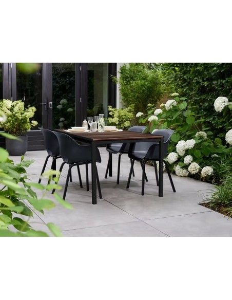 Mesa de jardín Signature Porto marrón 160 cm