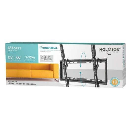 Soporte TV de pared inclinable...